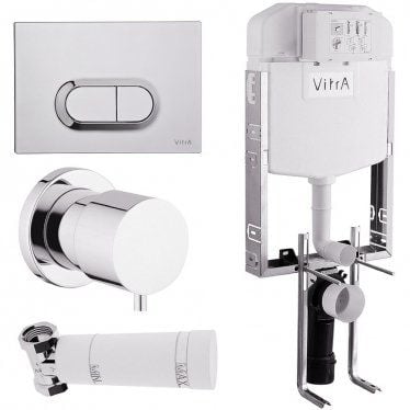 Vitra Gömme Rezervuar 8'lik Parlak Kumanda Panel D