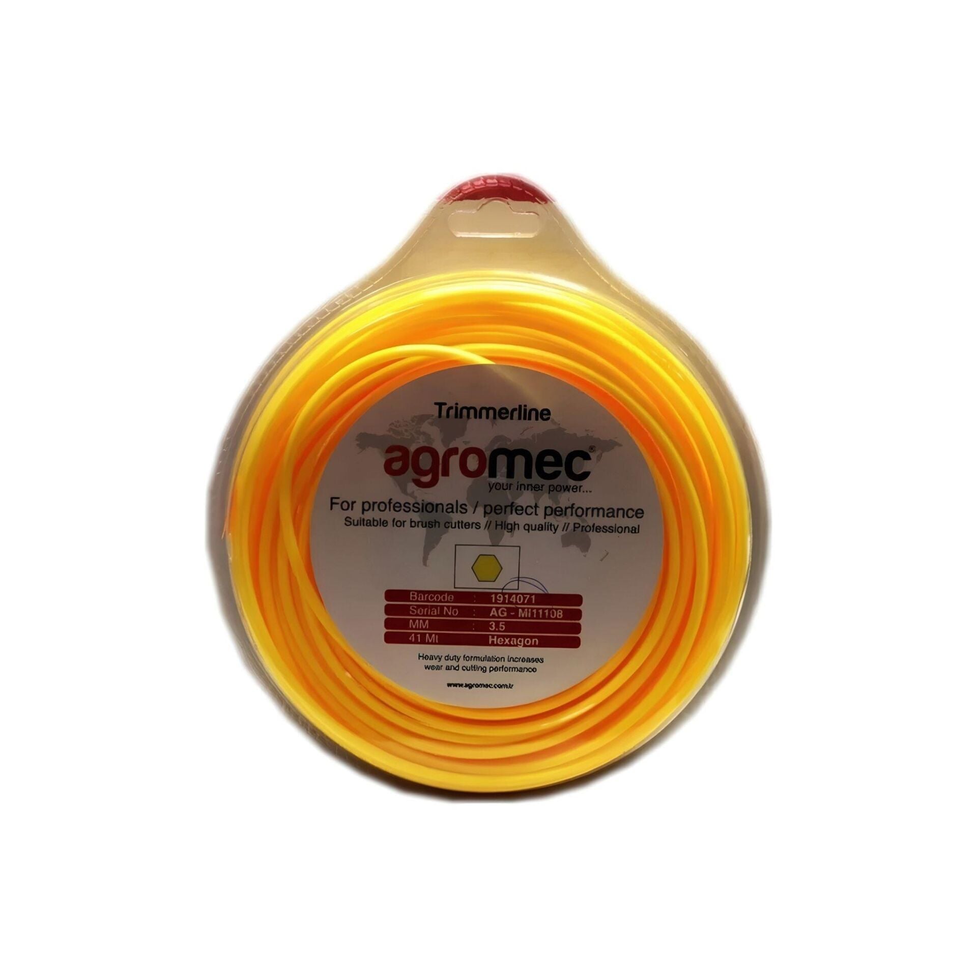 Agromec Tırpan Misina 4 mm 32 Metre Altıköşe Sarı