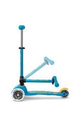 Micro Mini Scooter Deluxe Foldable 3 Tekerlekli Scooter LED Ocean Blue