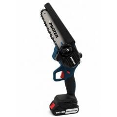 Proter PST 115 ST Şarjlı Kömürsüz Akülü Dal Budama Testeresi 20V 2.0Ah