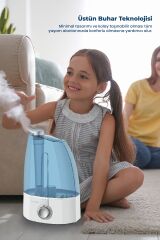GOLDMASTER Air Therapy Ultrasonik Sessiz 3,7 L Su Tankı 12 Saat Kesintisiz Buhar Veren Hava Nemlendirme Cihazı