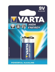 VARTA High Energy Alkalin 9V Pil-E