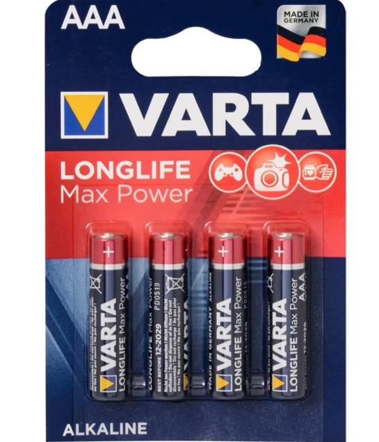 VARTA Max Tech Alkalin İnce Pil AAA 4’lü