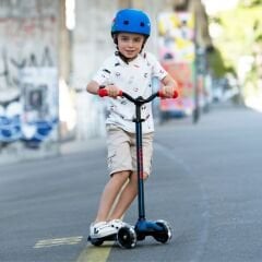 Micro Maxi Deluxe Pro LED 3 Tekerli Işıklı Çocuk Scooter Purple Pink