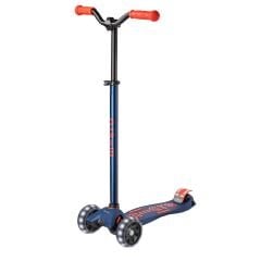 Micro Maxi Deluxe Pro LED 3 Tekerli Işıklı Çocuk Scooter Navy Red