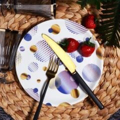 Kosova 501-1 Yuvarlak Pasta Tabağı 21 cm – Purple