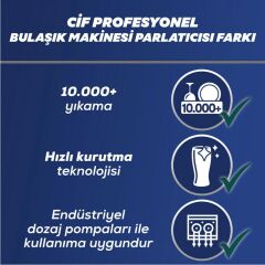 Cif Pro Endüstriyel Bulaşık Makinesi Parlatıcısı 10 LT