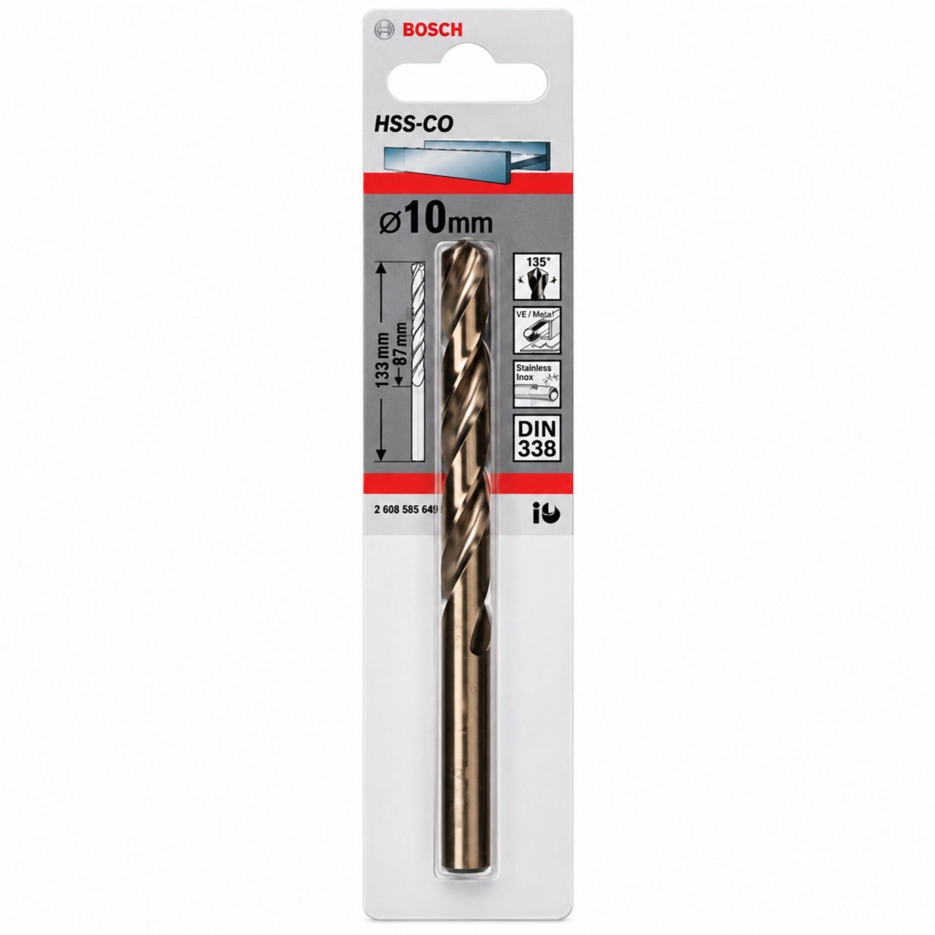 Bosch HSS-CO Metal Matkap Ucu 10 x 133 mm