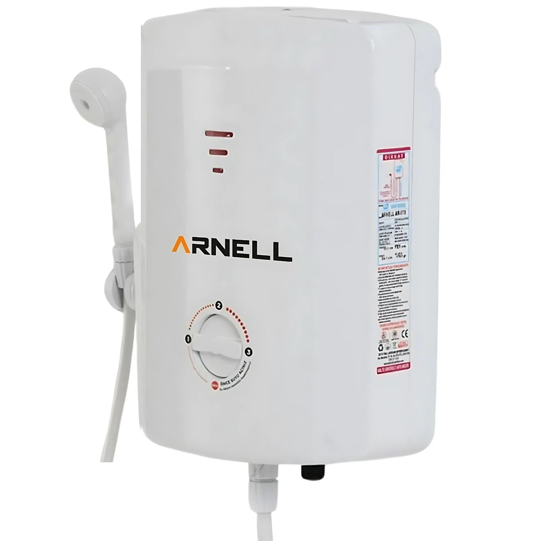 Arnell Şofben Elektirikli Ani Su Isıtıcısı Banyo Ve Mutfak Şofbeni -7500 Watt