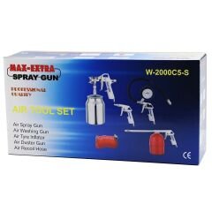Max Extra W200C5-S 5 Parça Boya Tabanca Seti