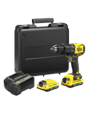 Stanley SBD715C2K-TR 18V 1.5AH V20 Lithium Çift Bataryalı Kömürsüz Darbeli Matkap