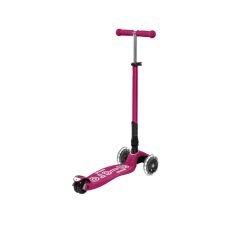 Micro Maxi Scooter Deluxe Foldable 3 Tekerlekli Scooter LED Berry Red