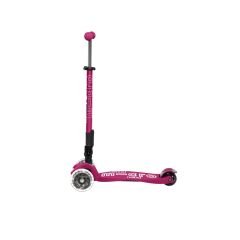 Micro Maxi Scooter Deluxe Foldable 3 Tekerlekli Scooter LED Berry Red