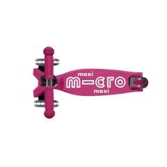 Micro Maxi Scooter Deluxe Foldable 3 Tekerlekli Scooter LED Berry Red