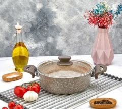 Panamera Granit Ezme Basık Tencere 22 cm