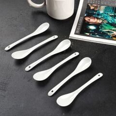 Kosova GYS-31 Porselen Büyük Sade Kaşık Seti (13 cm, 6 Adet)