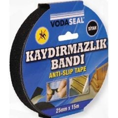 Vodaseal Merdiven Kaydırmazlık Bandı 25 mm x 15 mt Siyah