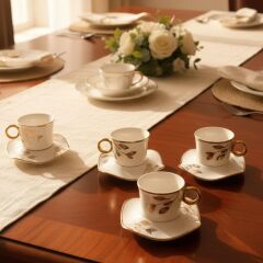 PACI LILY Semazen Yaldızlı Kahve Fincanı