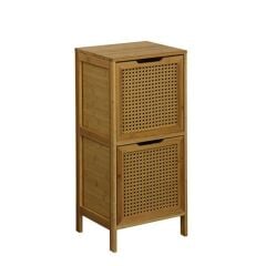 Panali PNL-BM01 PC Ahşap Rattan 2 Çekmeceli Dolap