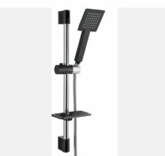 Rainy Piano Black Sürgülü Duş Seti