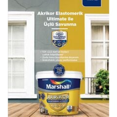 Marshall Akrikor Elastomerik Ultimate Beyaz 2,5 Lt