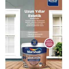 Marshall Akrikor Elastomerik Optima Beyaz 2,5 Lt