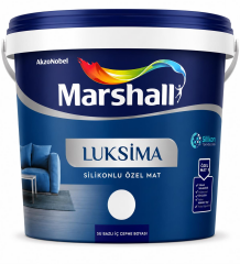 Marshall Lüksima Silikonlu Özel Mat Beyaz 7,5 Lt