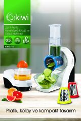 Kiwi Kım-4710 2'si 1 Arada Narenciye Sıkacağı ve Salata Yapma Makinesi
