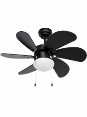 Vanti 30'' 30W  Ahşap Tavan Vantilatör Siyah