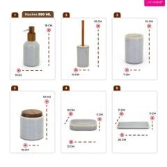 Elegance Seramik Banyo Seti 6 Parça