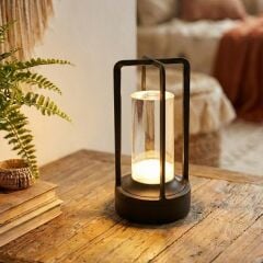 Noas Halkı Şarjlı Masa Lambası Siyah