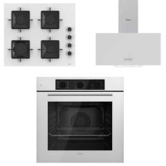 Ferre 3'lü Ankastre Set Basic Beyaz (QBL62CB-D087-SA-SS206)