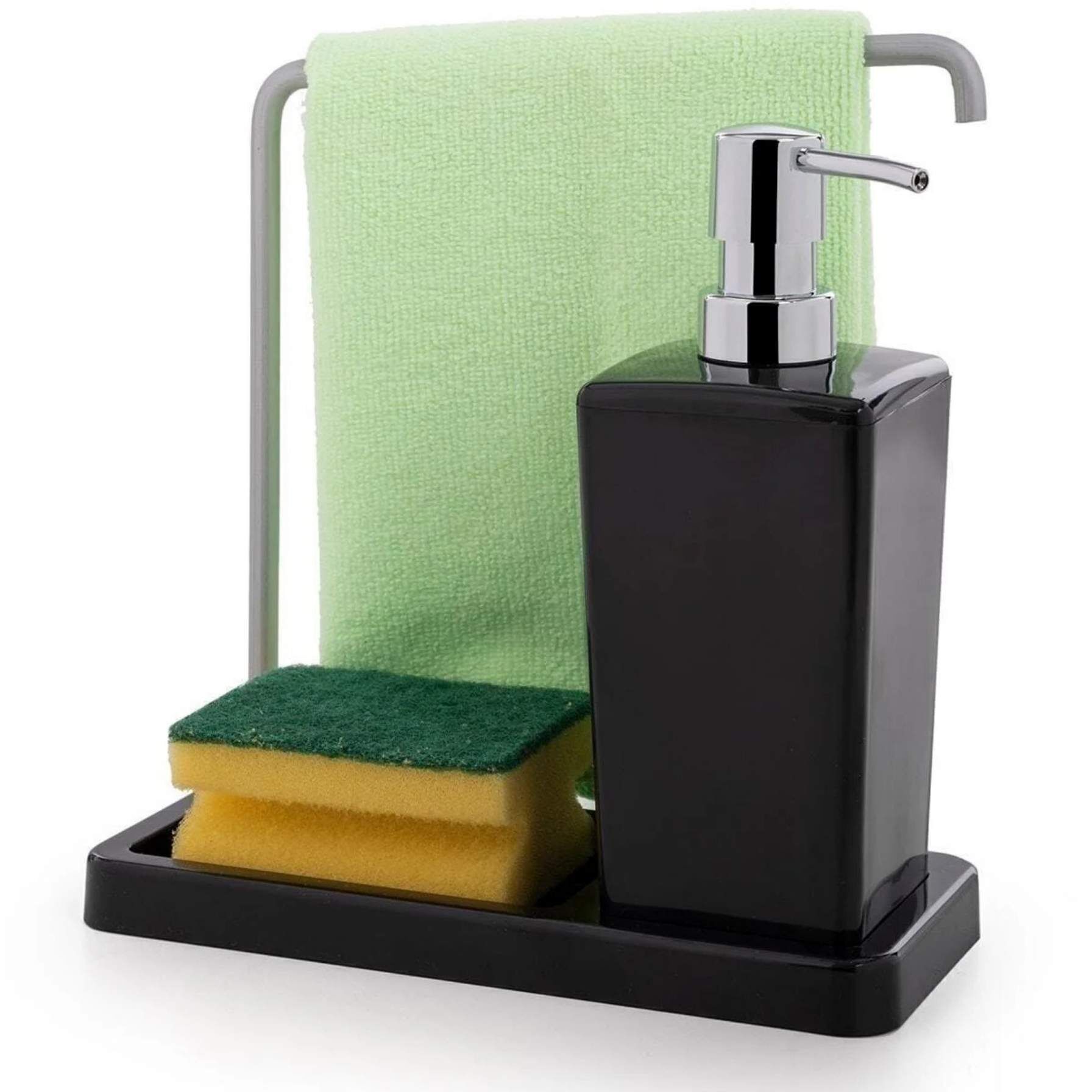 Prima Nova Luna Askılı Mutfak Sıvı Sabunluk-Siyah