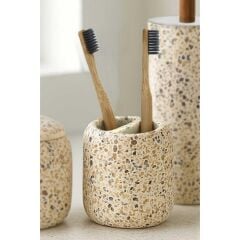 Kerry Doğal Taş Desenli 5 Parça Banyo Seti