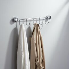 Öztaç 4lü Banyo Askısı - Paslanmaz Çelik & Deliksiz Montaj