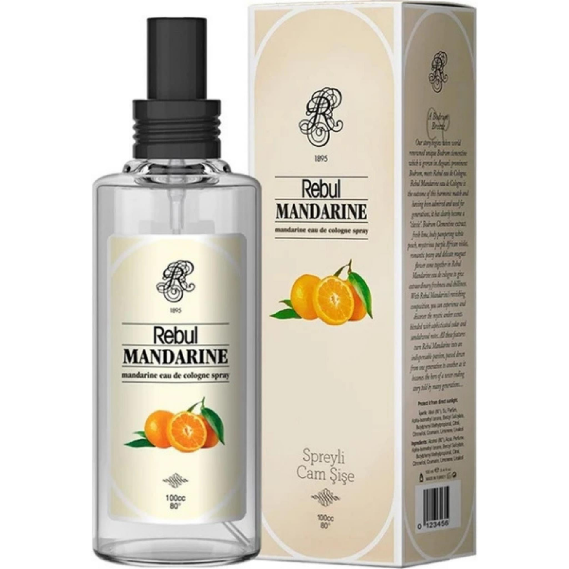 Rebul Mandarine 125 ml Sprey Kolonya