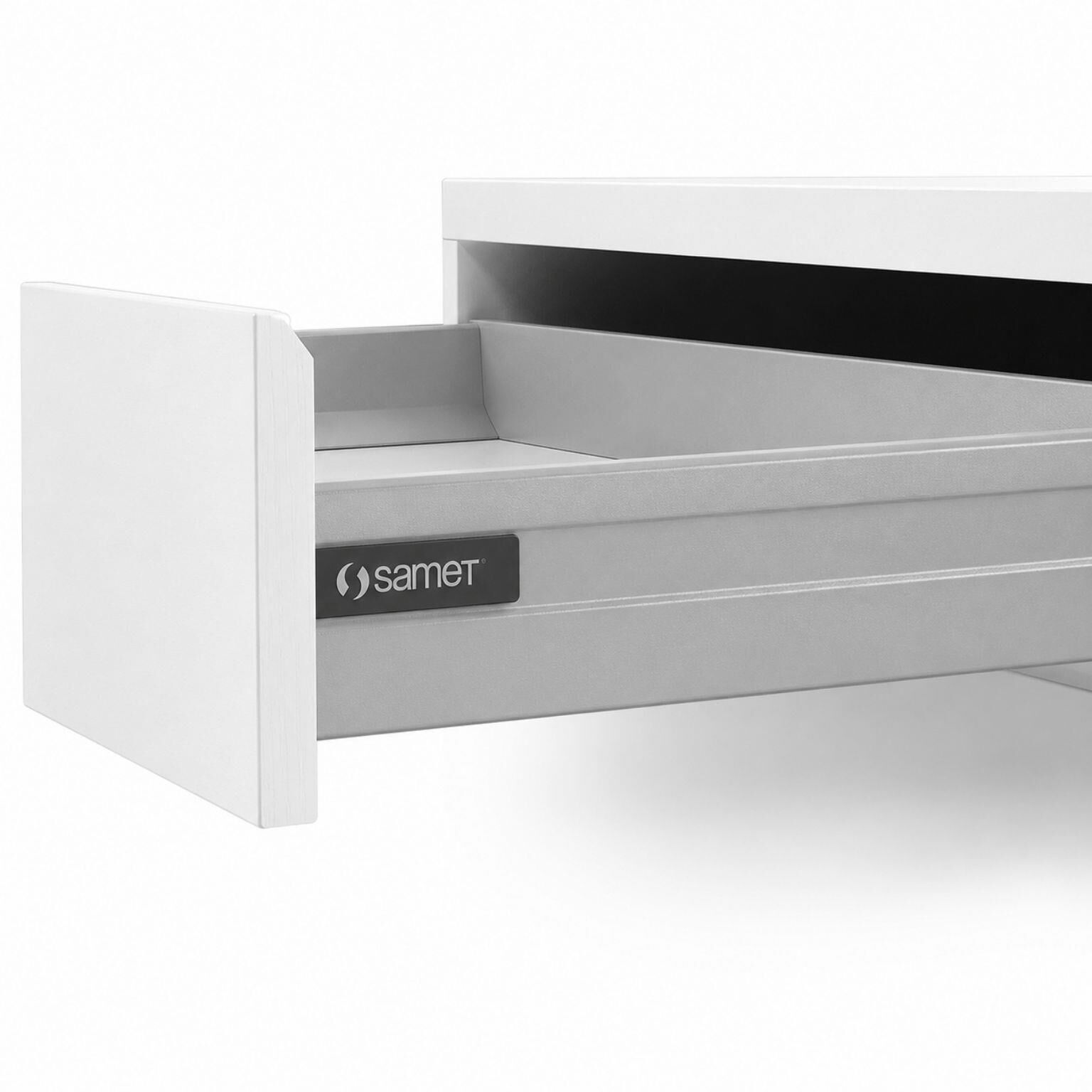 Samet Smart Box 45 Cm Bordürsüz Gri Çekmece Rayı