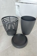 Prima Nova Palm Çöp Kovası Antrasit Gri