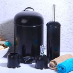 4'lü Banyo Seti Siyah ( Galvanized )