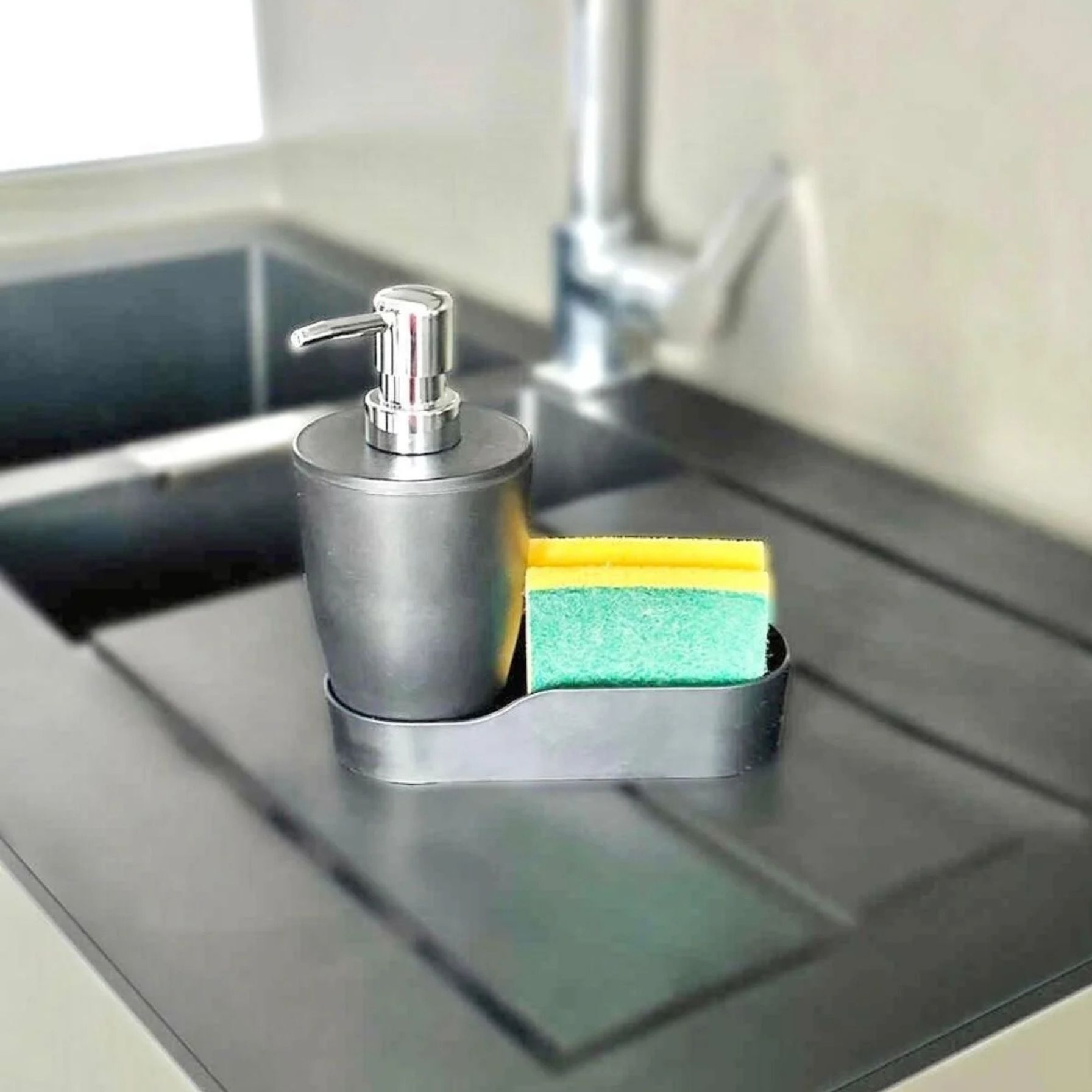 Prima Nova Pure Hazneli Sıvı Sabunluk Gri Ev M-E91-07