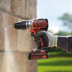 Black Decker 18V Çift Batarya Akülü Vidalama