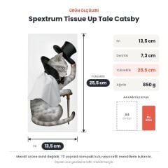 Spextrum Tissue Up Tale Catsby Peçetelik Beyaz