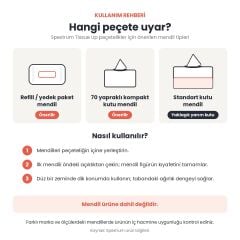 Spextrum Tissue Up Tale Catsby Peçetelik Beyaz