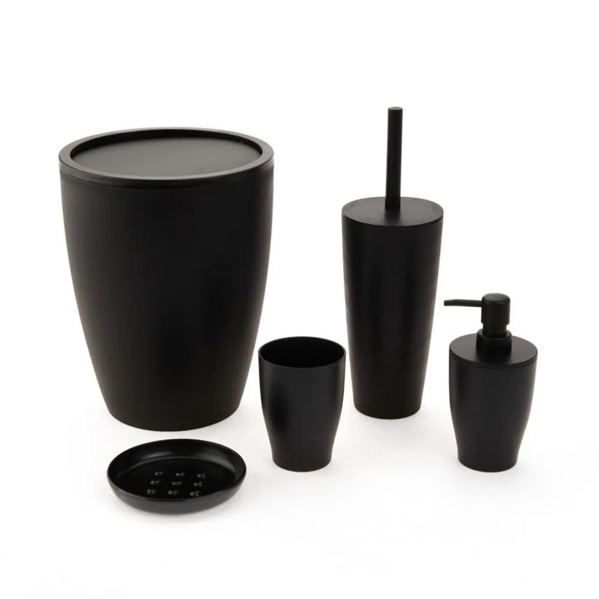 Primanova Pure Banyo Seti 5'li Siyah