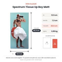 Spextrum Tissue Up Boy Matt Peçetelik Mavi