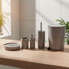 Primanova Lenox Banyo Seti Gri