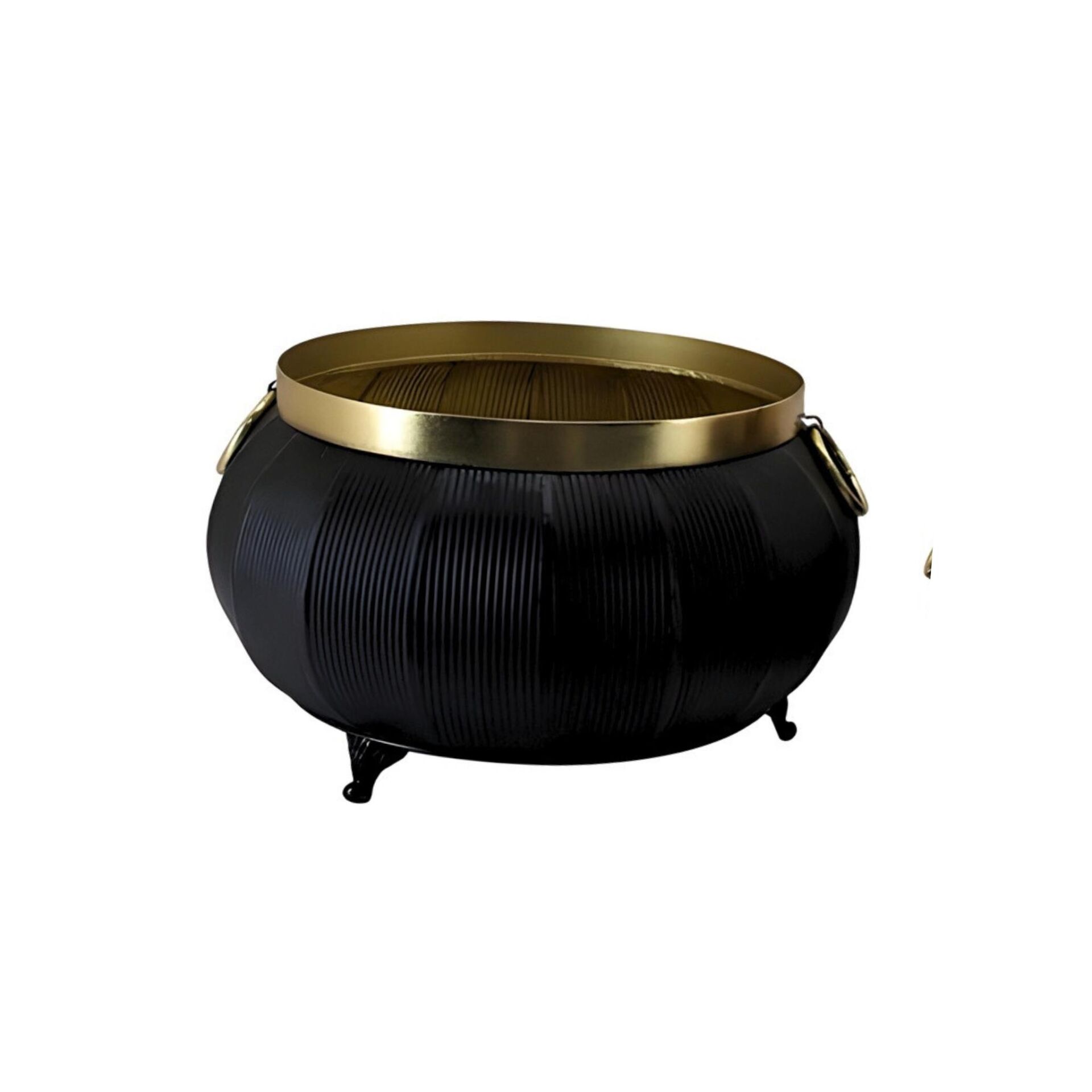 Panalı MG80 Metal Siyah Dekoratif Saksı M