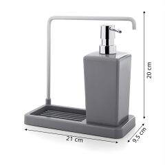 Primanova Luna Mutfak Sıvı Sabunluk Gri