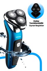 Goldmaster Centilmen Esnek Oynar Başlıklı Led Ekranlı IPX6 Islak Kuru Su Geçirmez Tıraş Makinesi