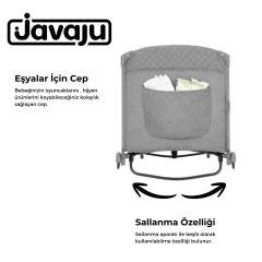 Javaju Anne Yanı ve Oyun Parkı 70x110 Gri